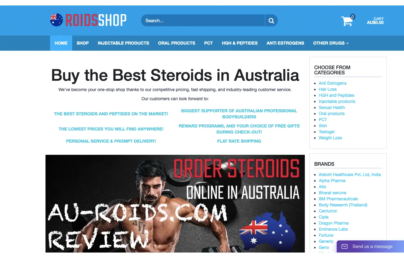 Review of Au-roids.com: One of the Biggest Supplier of Bodybuilding Supplements Online